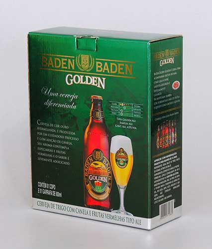 Embalagem promocional cerveja Baden Beden